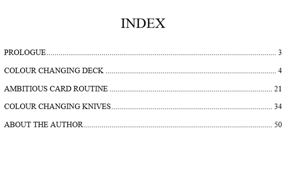 Platimagics Index II